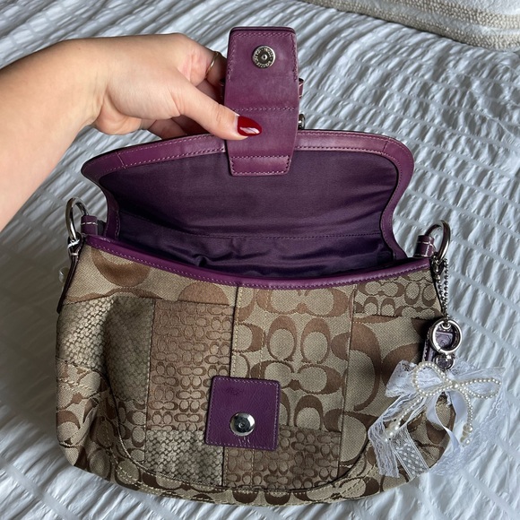 Vintage Y2K Patchwork Coach Shoulder Bag - Picture 11 of 13